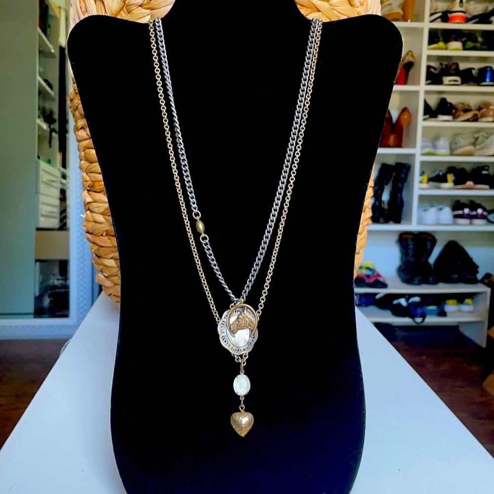 Custom made, one of a kind. Two necklaces